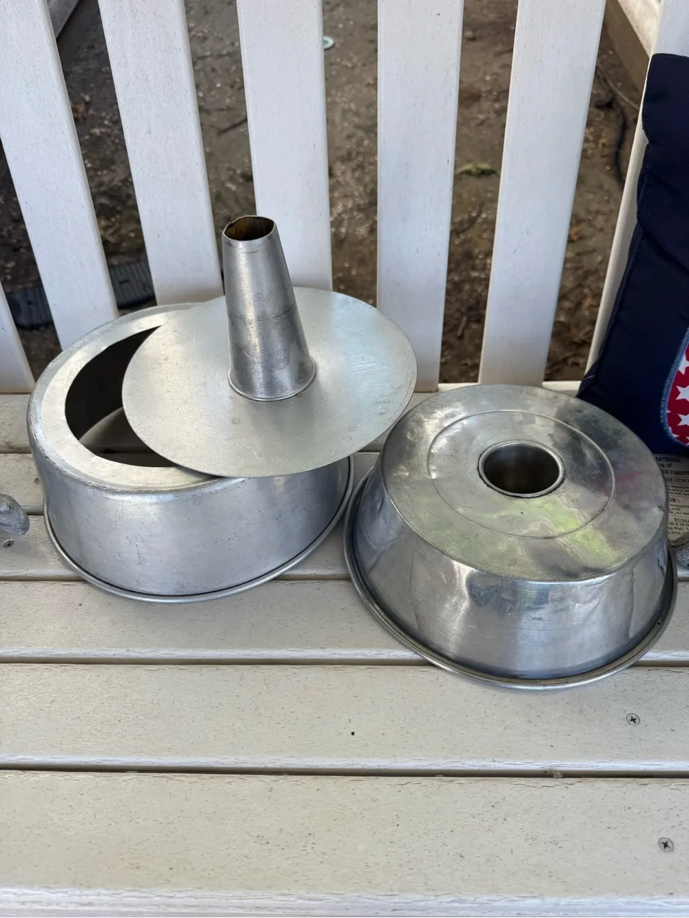 Vintage Aluminum Angel Food / Tube Cake Pans - Set of 2
